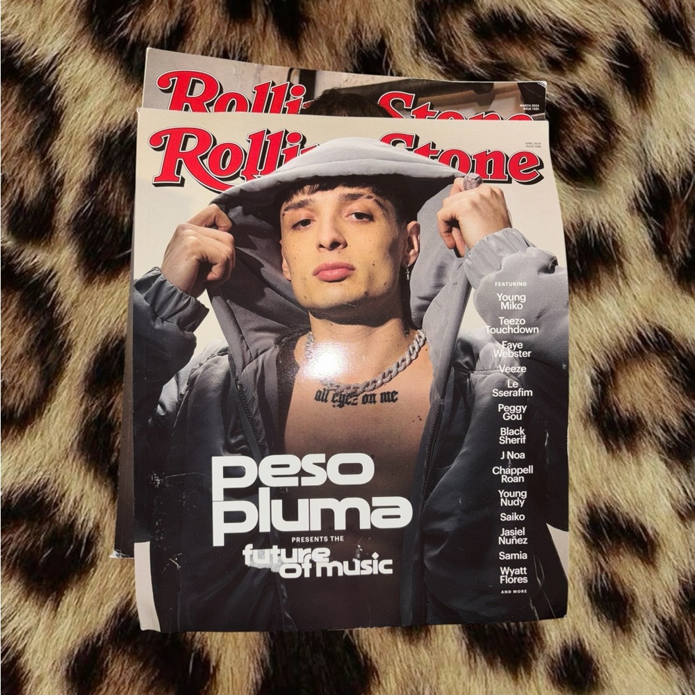 Rolling Stone Magazine with Peso Pluma Cover